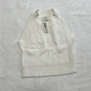 Aritzia tank top knitted brand new in white